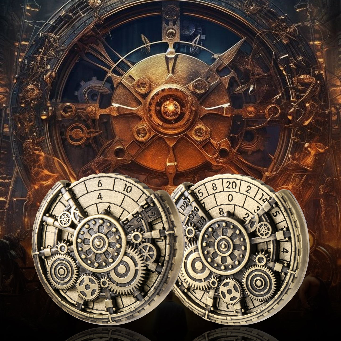 Metal TTRPG Spinning Dice Wheel