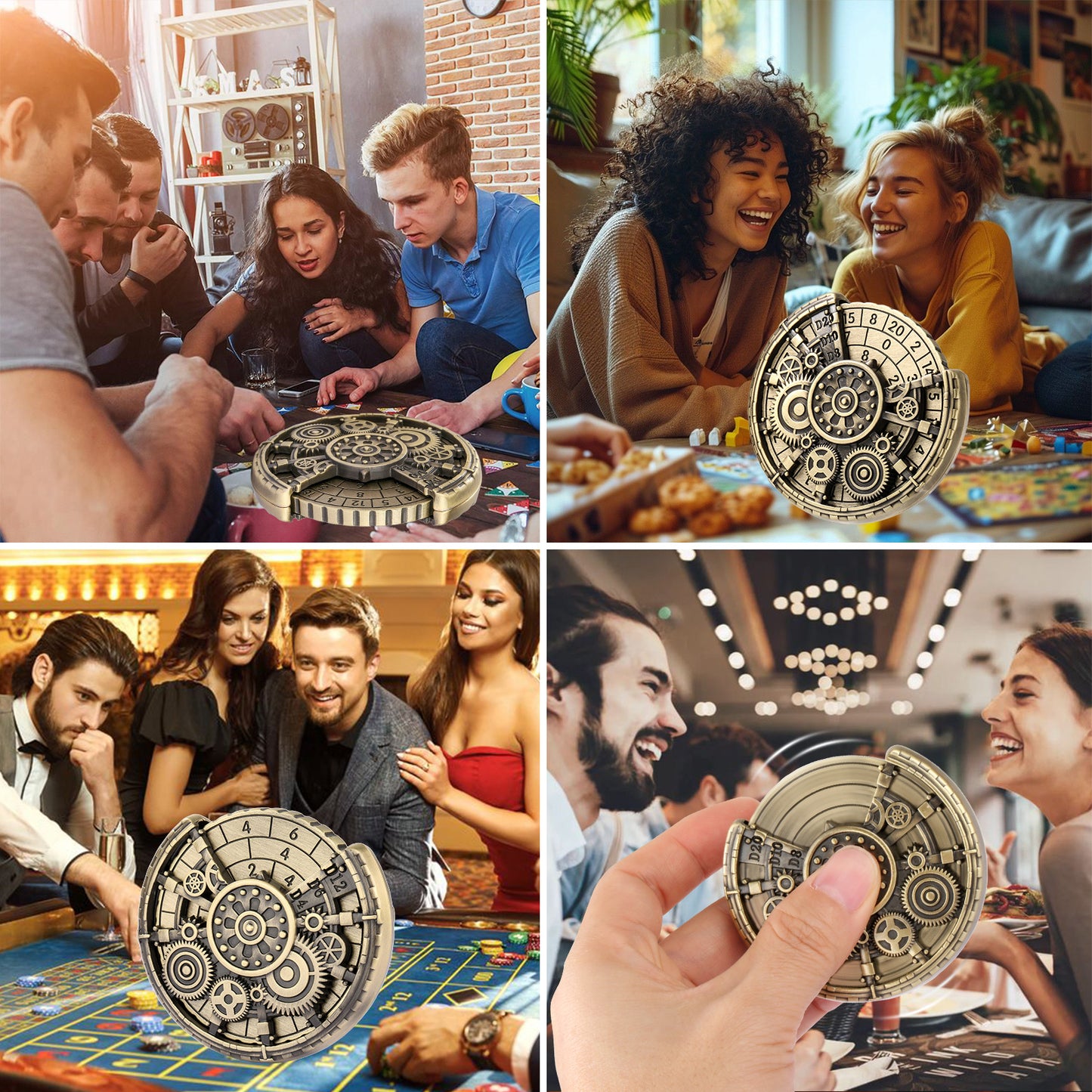 Metal TTRPG Spinning Dice Wheel