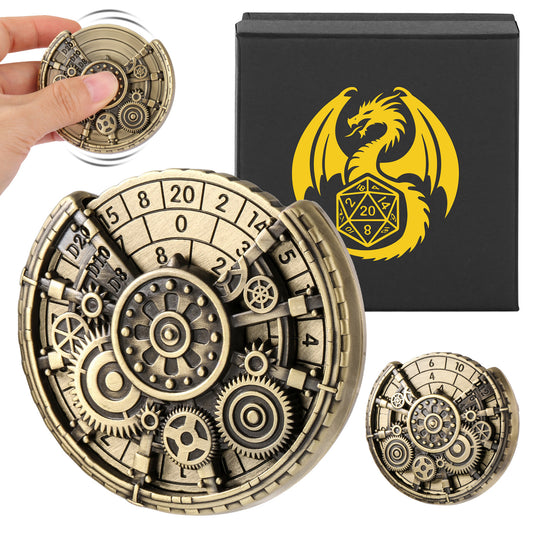 Metal TTRPG Spinning Dice Wheel